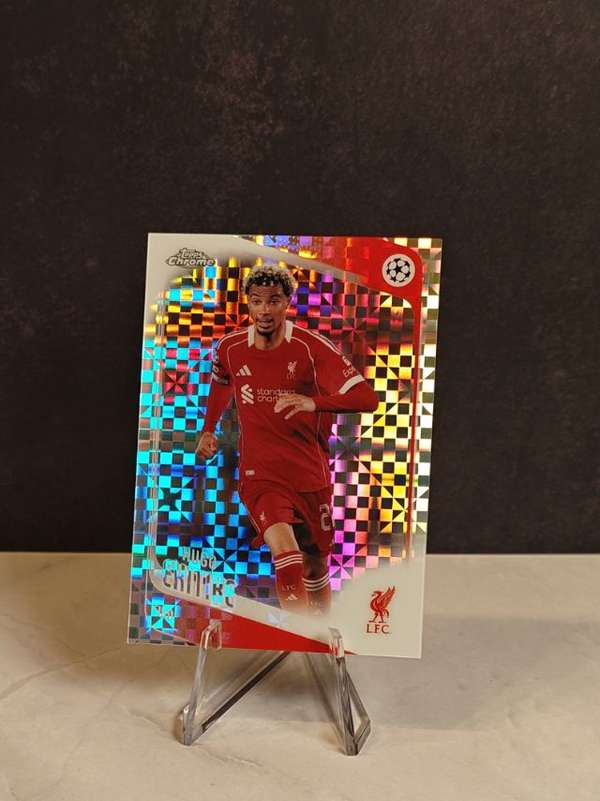 Topps Chrome UEFA Club Competitions - X-Fractor Refractor #176 Hugo Ekitike