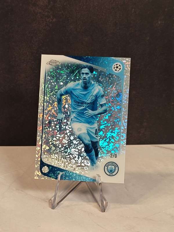 Topps Chrome UEFA League Topps Chrome Frozen Factor #156 Tijjani Reijnders #/5