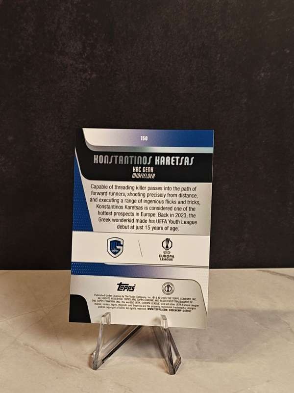 2025-26 Topps UEFA Club Competitions #150 Konstantinos Karetsas Near Mint