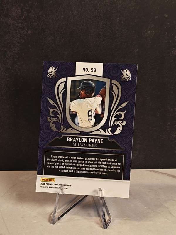 2025 Panini Crusade - Crusade Blue Mojo #59 Braylon Payne Near Mint