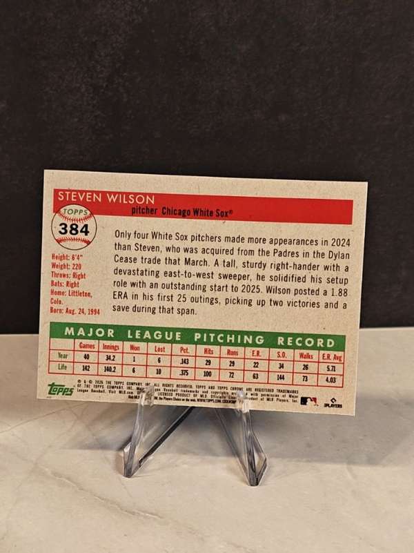 2025 Topps Chrome Platinum - Prism Refractors #384 Steven Wilson Near Mint