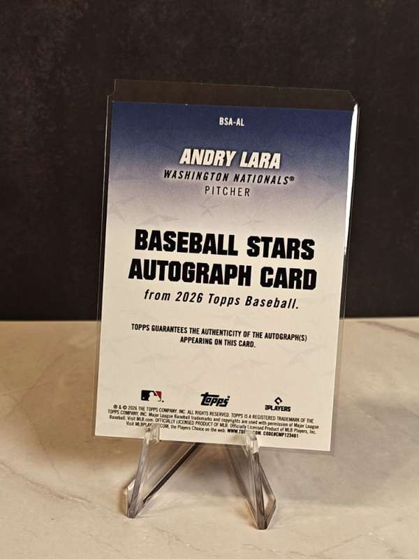 2026 Topps - Baseball Stars Autographs (Series One) #BSA-AL Andry Lara Near Mint