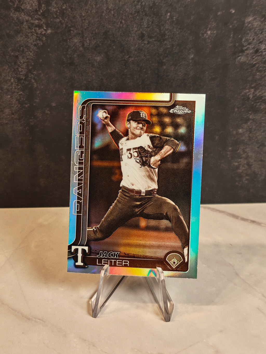 2025 Topps Chrome Update #USC42 Jack Leiter Sepia Refractors