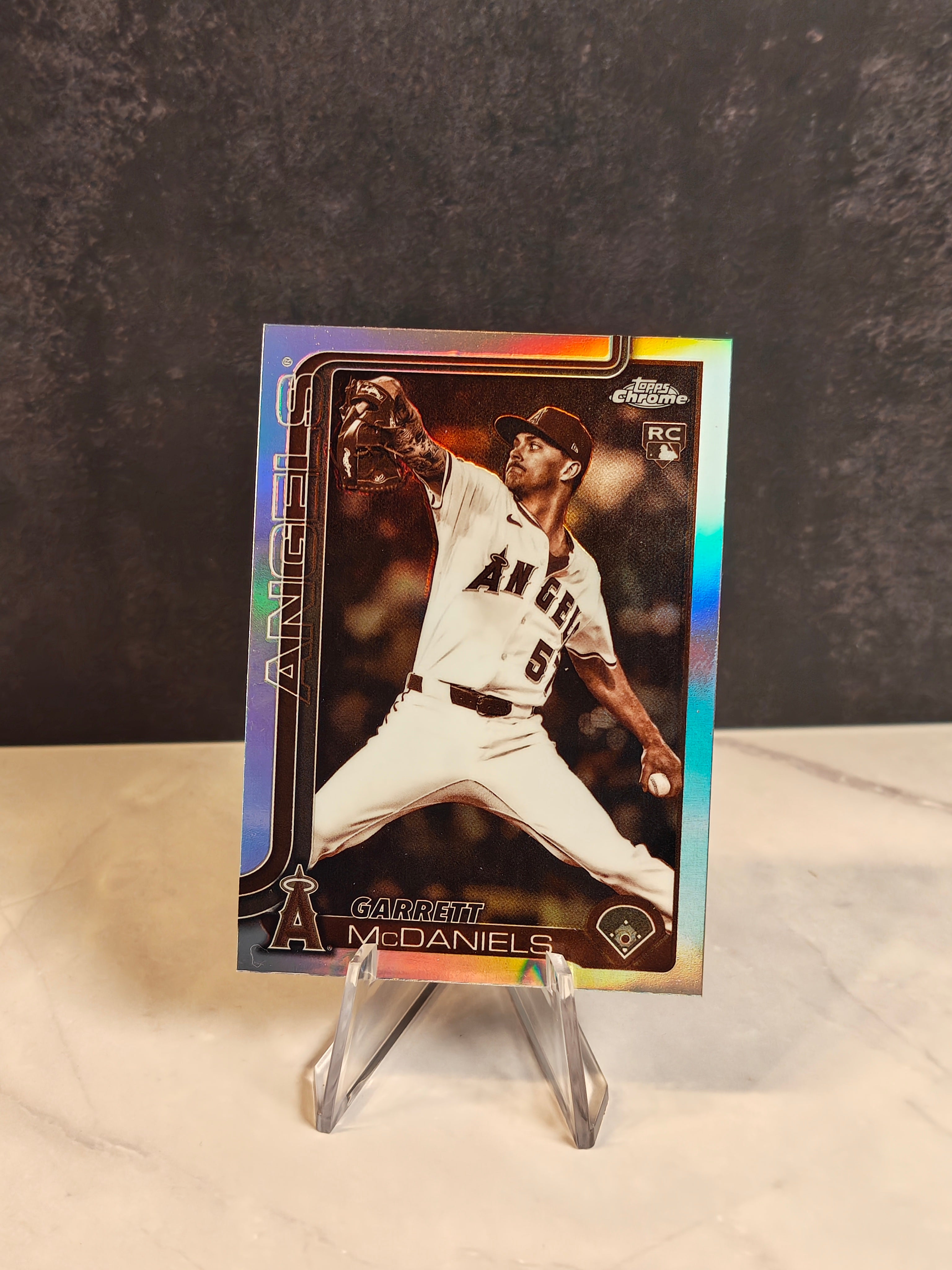 2025 Topps Chrome Update #USC20 Garrett McDaniels Sepia Refractors