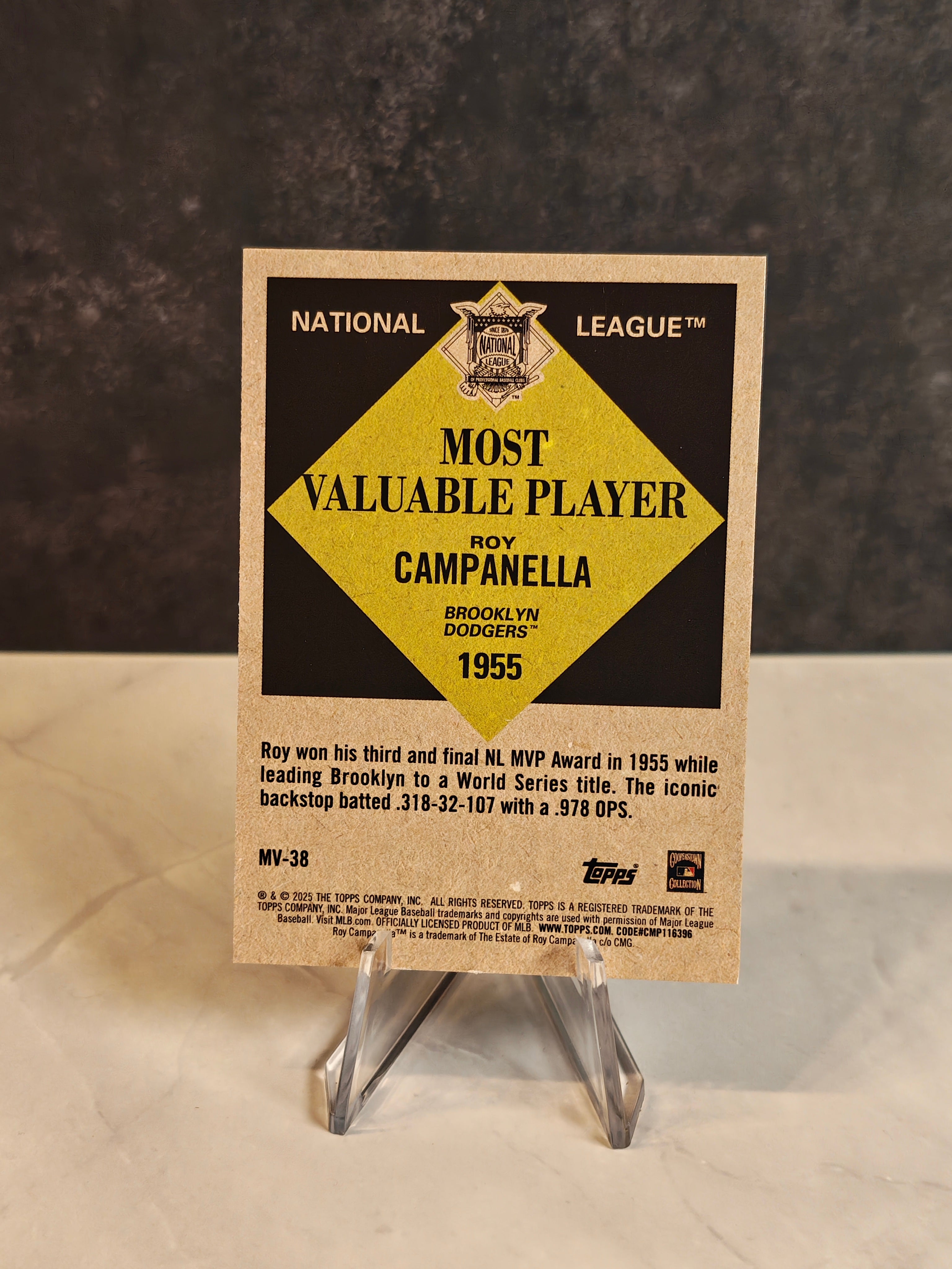 2025 Topps Update #MV-38 Roy Campanella Most Valuable