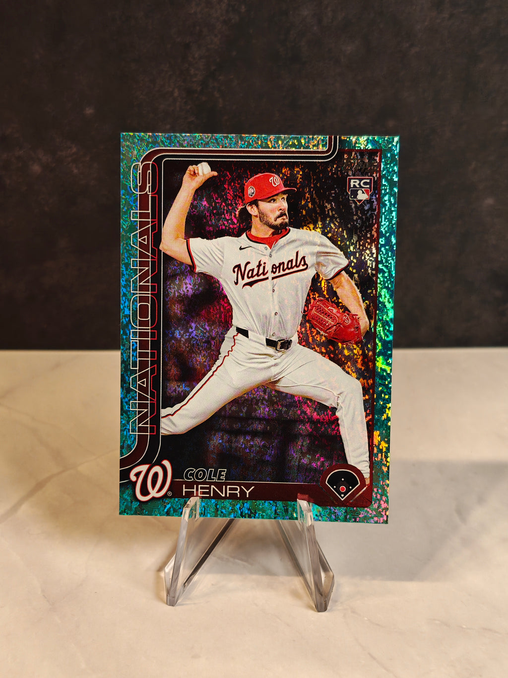 2025 Topps Update #US186 Cole Henry Aqua Holo Foil