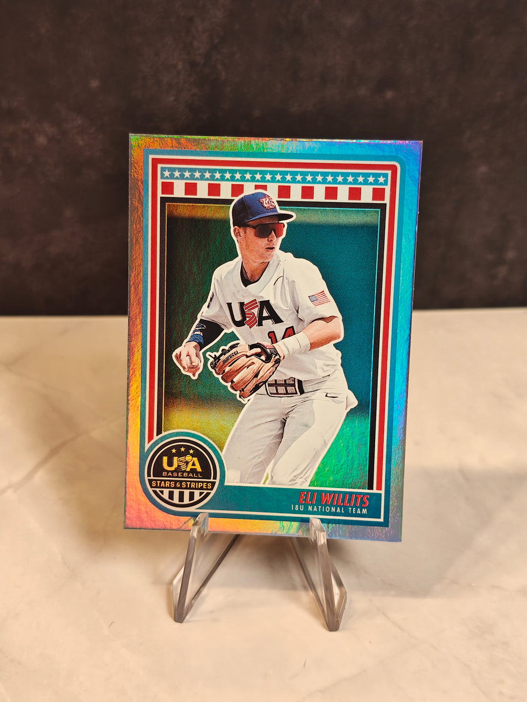 2025 Panini Stars & Stripes USA Baseball #54 Eli Willits Foil