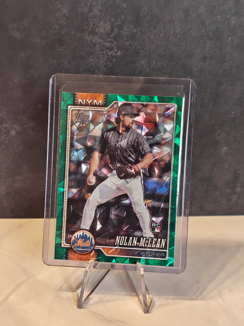 2026 Topps #214 Nolan McLean Green Diamante Foil #/99