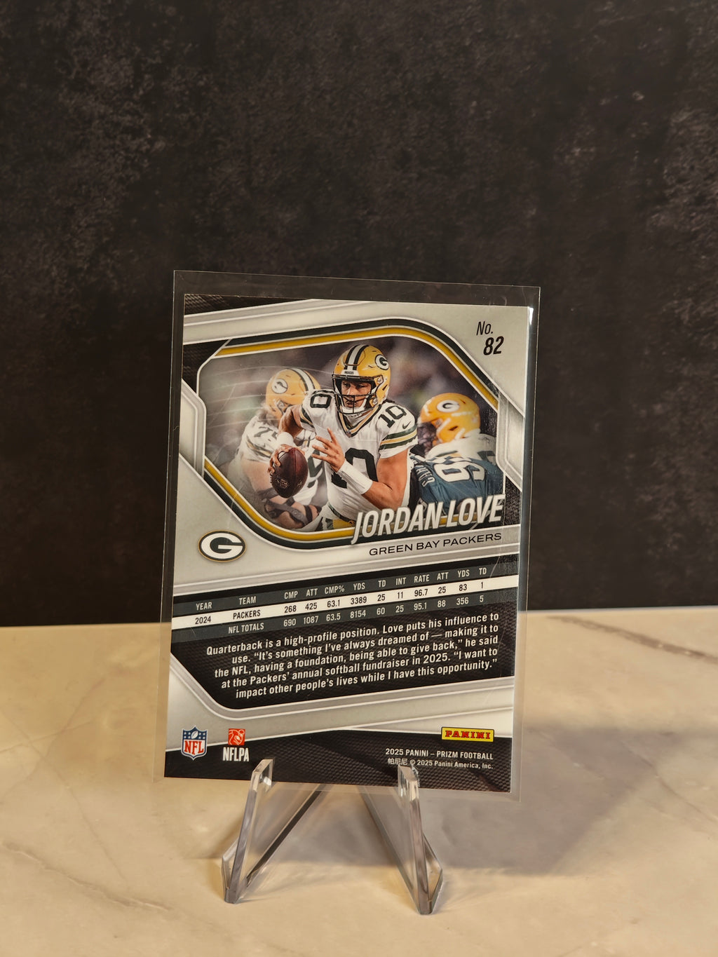 2025 Panini Prizm #82 Jordan Love