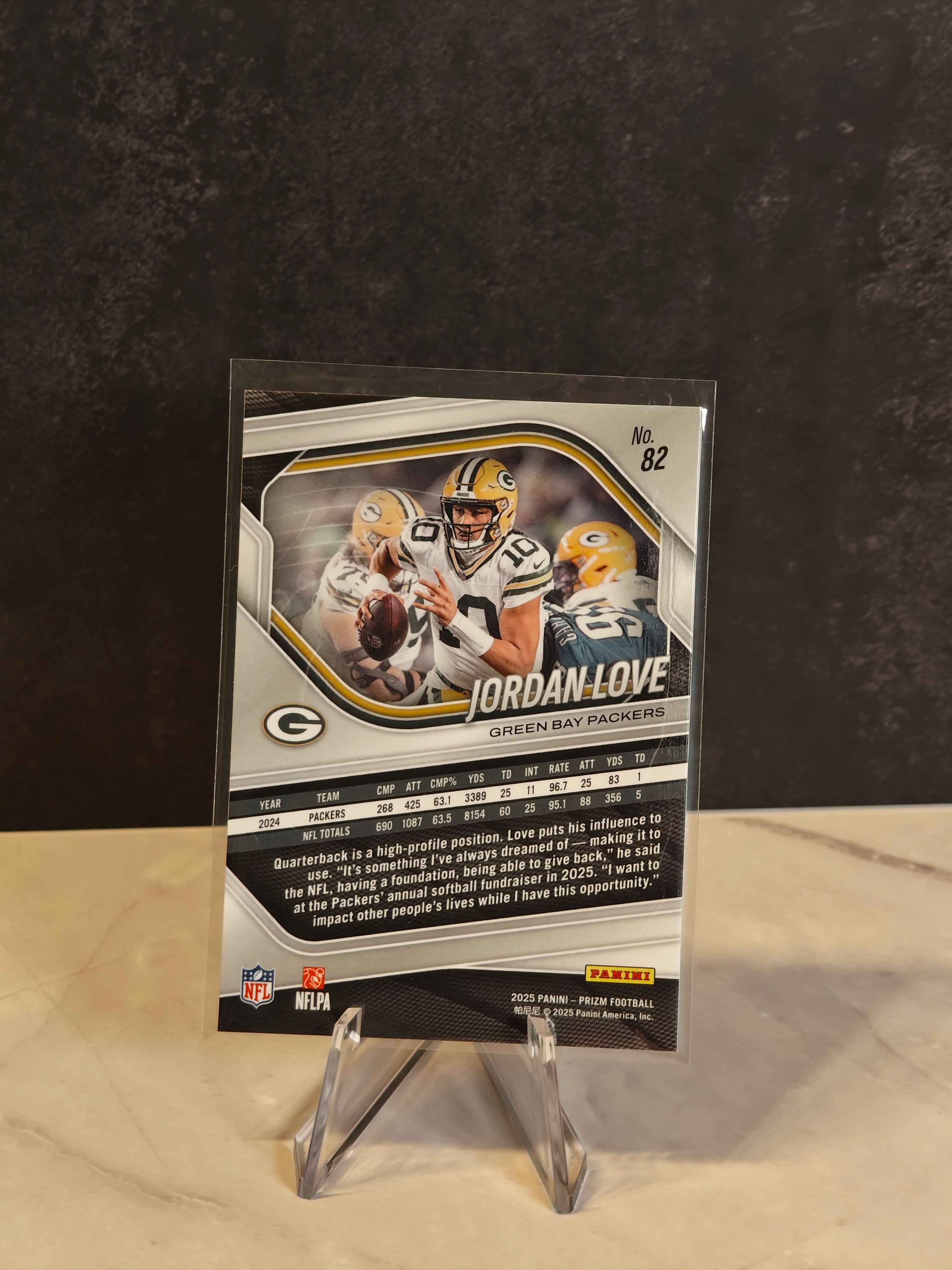2025 Panini Prizm #82 Jordan Love