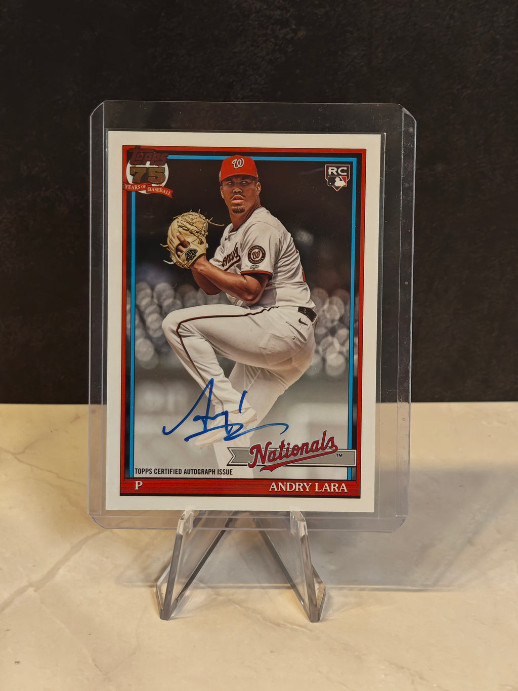 #91A-AND Andry Lara Topps 1991 Auto RC