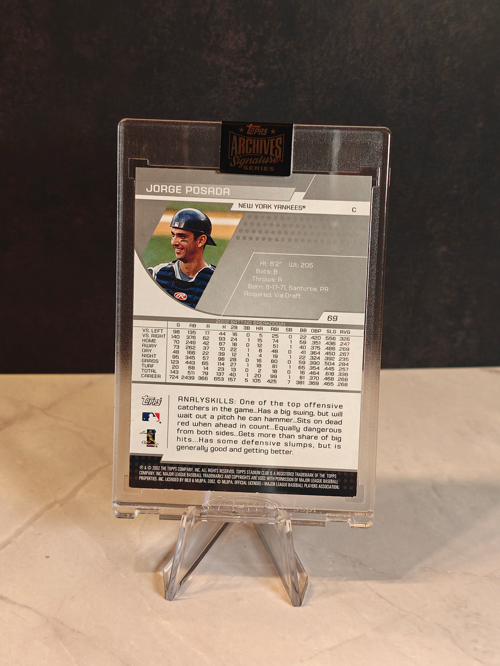 2021 Topps Archives Signature Series #69 Jorge Posada Auto 1/1