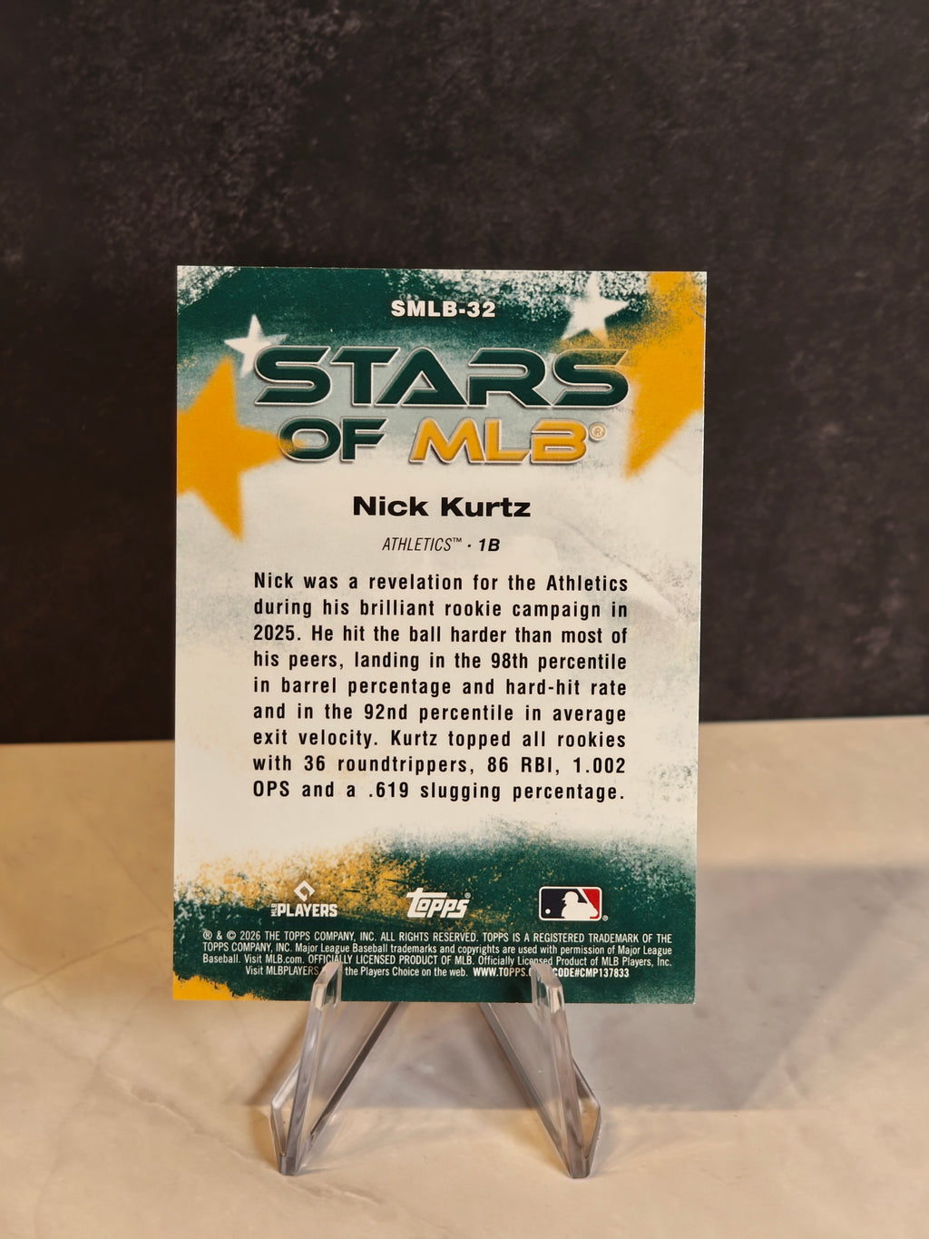 2026 Topps #SMLB-32 Nick Kurtz Stars of MLB