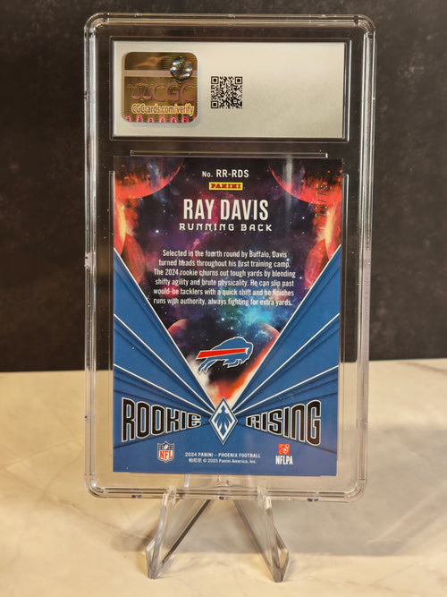 2024 Panini Phoenix #RR-RDS Ray Davis Rookie Rising Bronze CGC 9 #/75