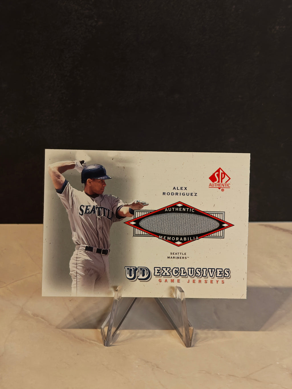 2001 SP Authentic #UD-AR Alex Rodriguez UD Exclusives Game Jersey