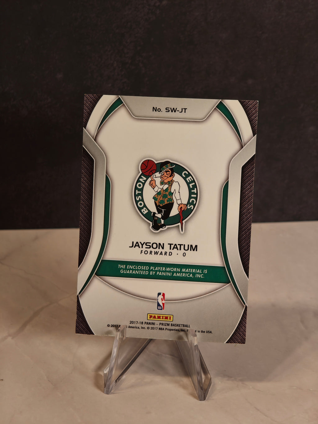 2017-18 Panini Prizm #SW-JT Jayson Tatum Sensational Swatches