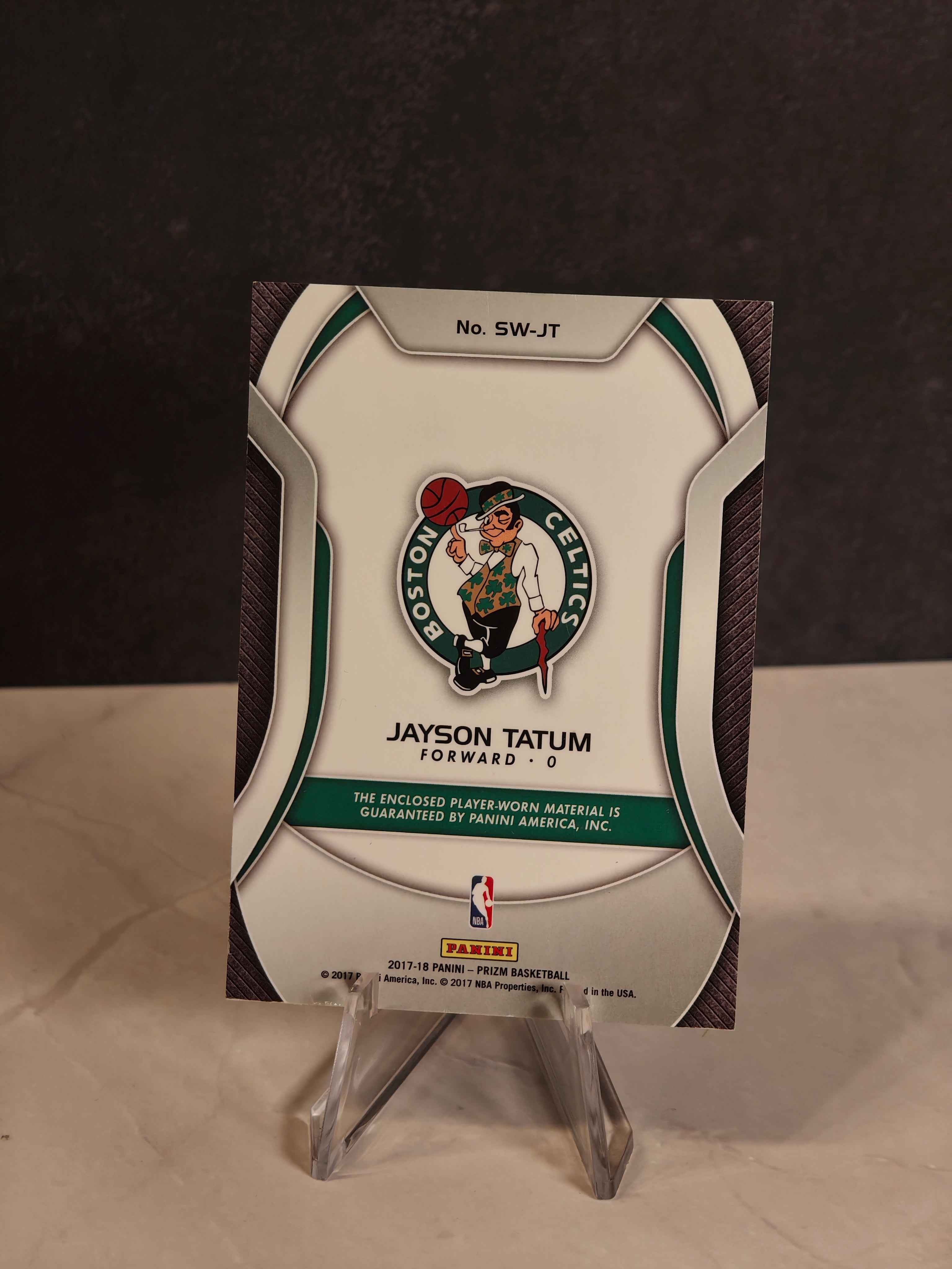 2017-18 Panini Prizm #SW-JT Jayson Tatum Sensational Swatches