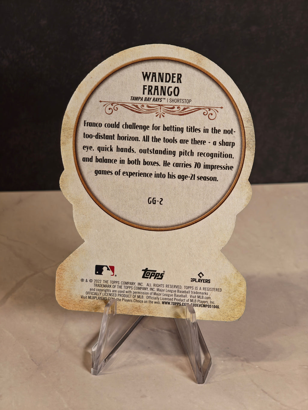 2022 Topps Gypsy Queen #CG-2 Wander Franco Crystal Gazing Die Cut