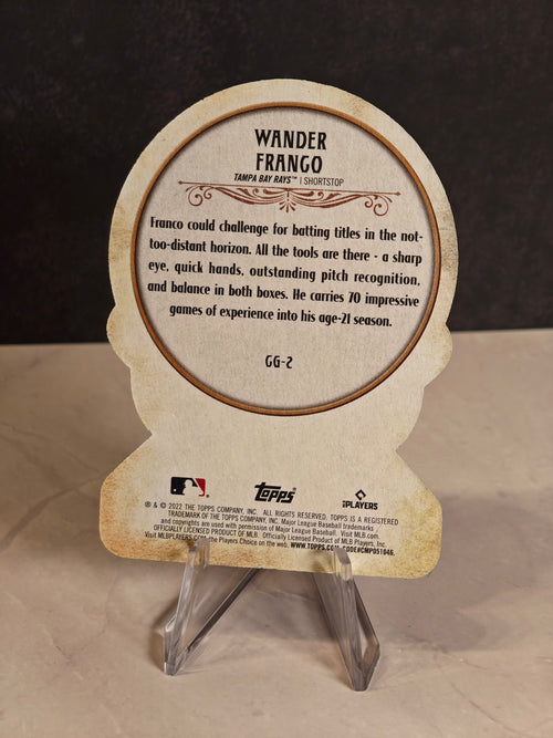 2022 Topps Gypsy Queen #CG-2 Wander Franco Crystal Gazing Die Cut