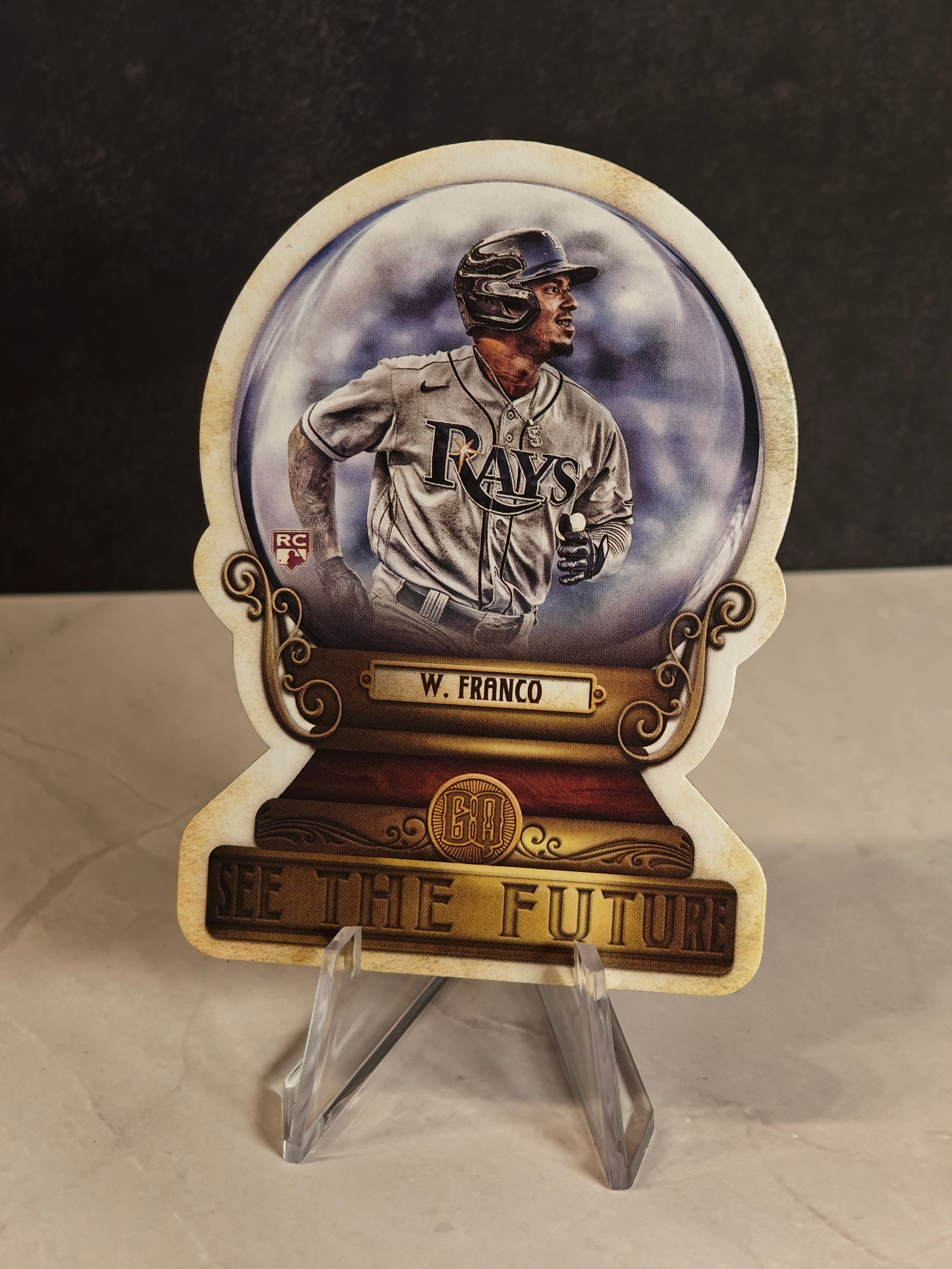 2022 Topps Gypsy Queen #CG-2 Wander Franco Crystal Gazing Die Cut