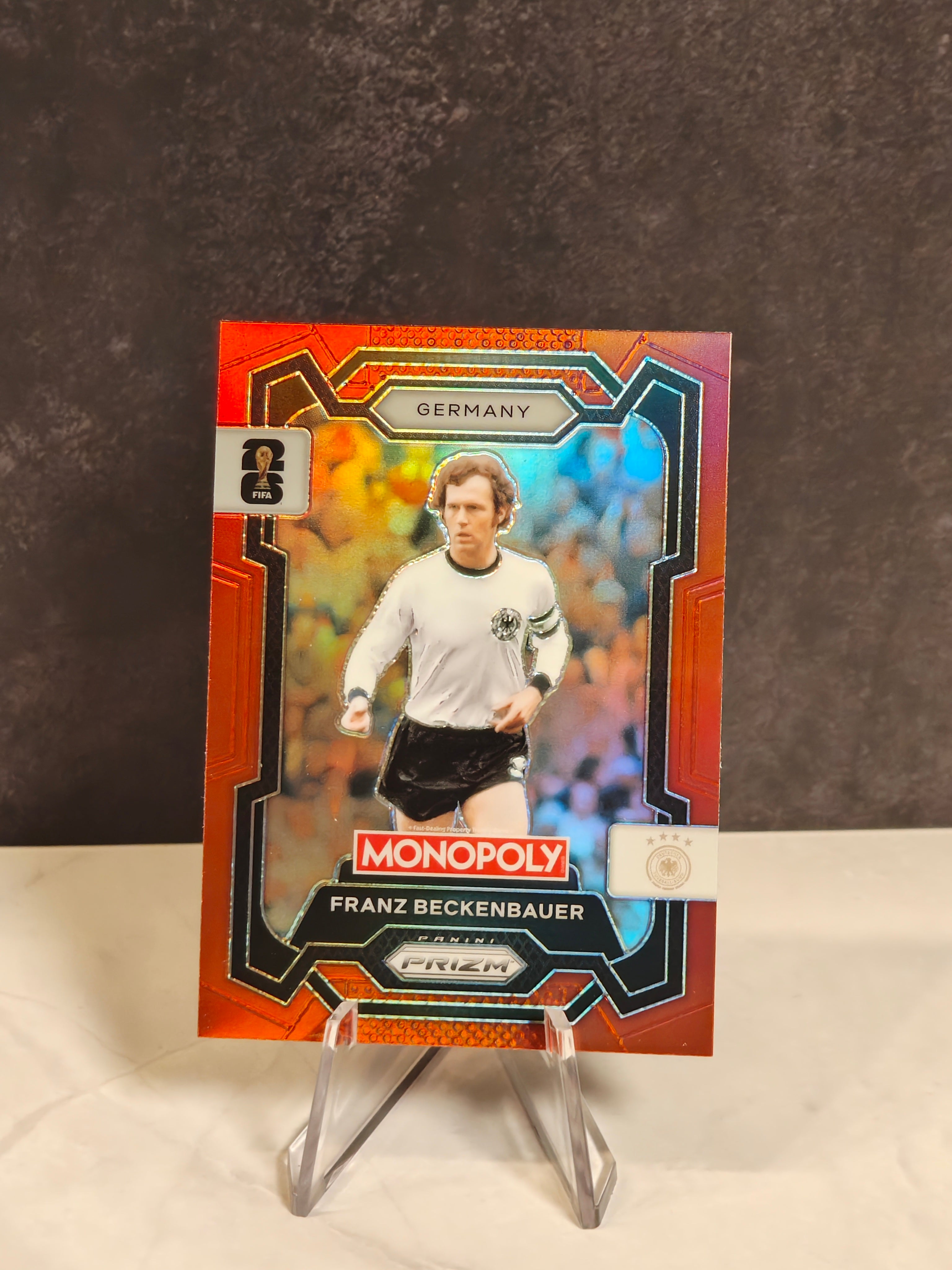 2026 Panini Prizm Monopoly FIFA World Cup #60 Franz Beckenbauer Red Prizms