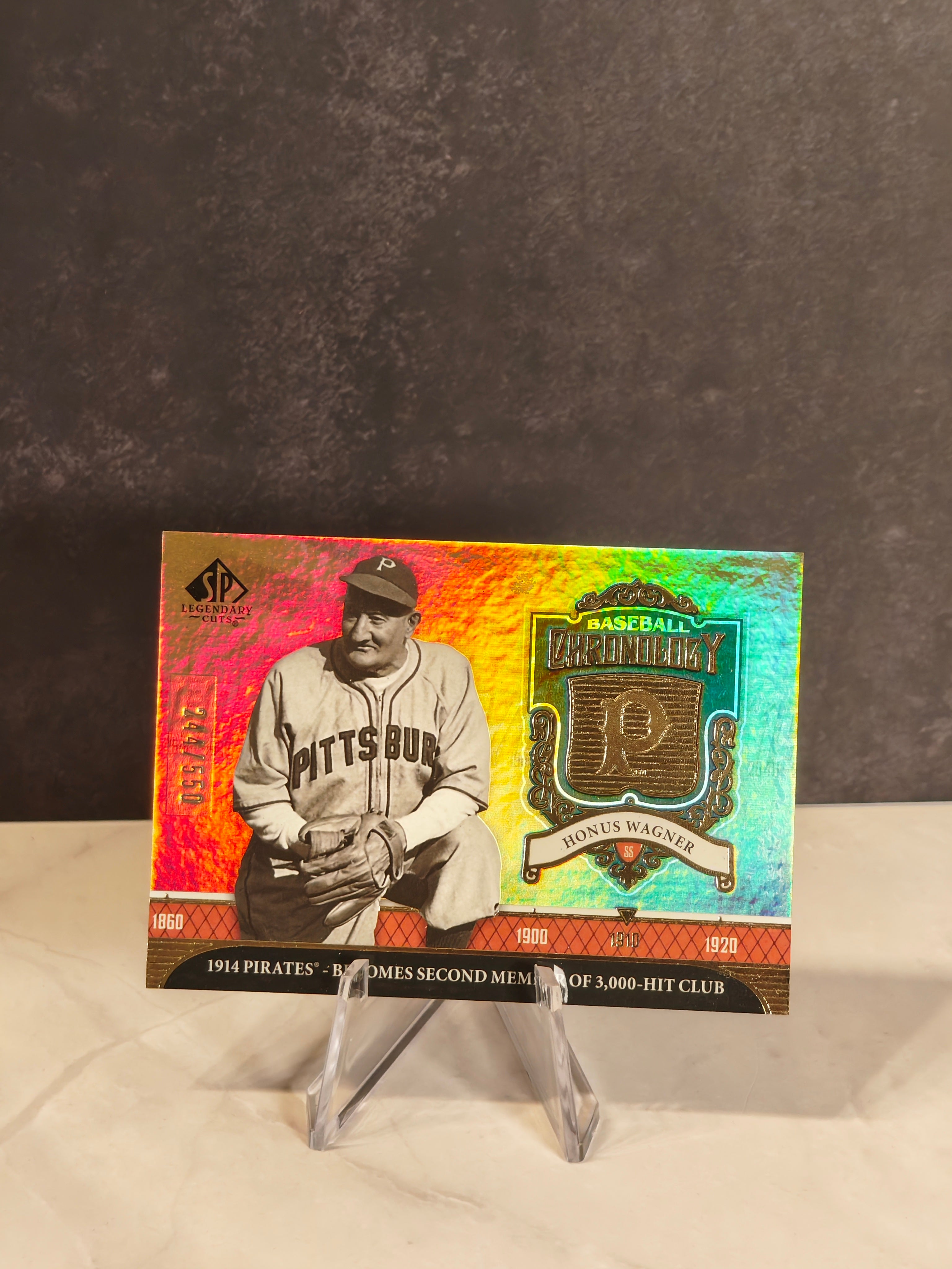 2006 SP Legendary Cuts #BC-HW Honus Wagner Baseball Chronology Materials