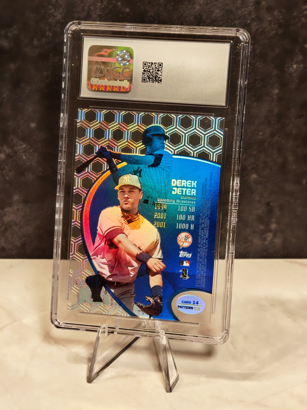 Derek Jeter Diffractors — 1998 Topps Tek Pattern 51 — CGC 8.5