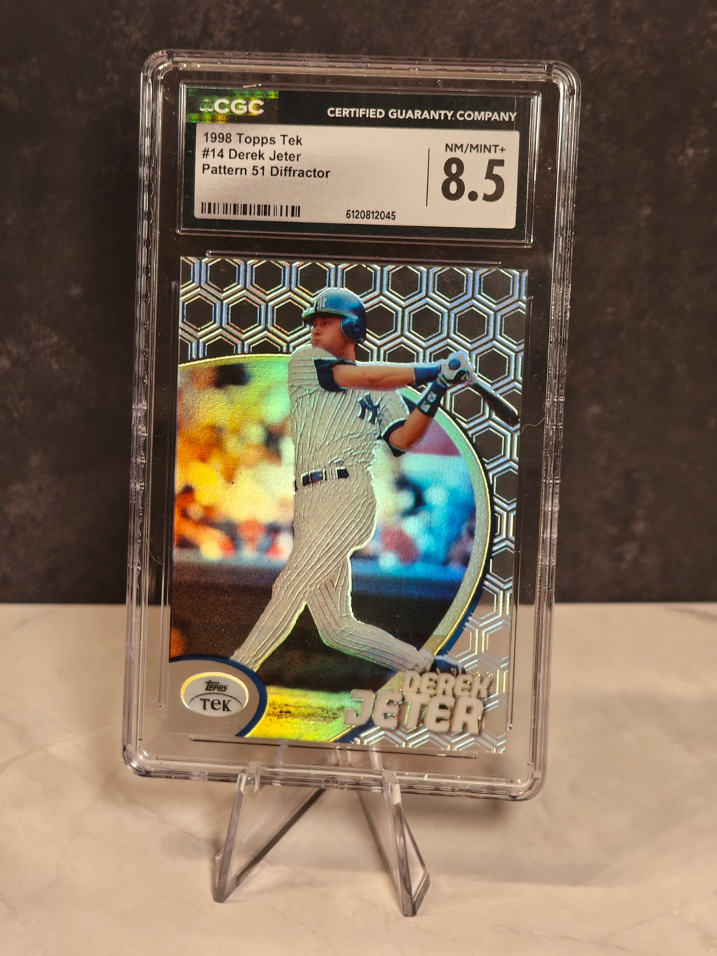 Derek Jeter Diffractors — 1998 Topps Tek Pattern 51 — CGC 8.5