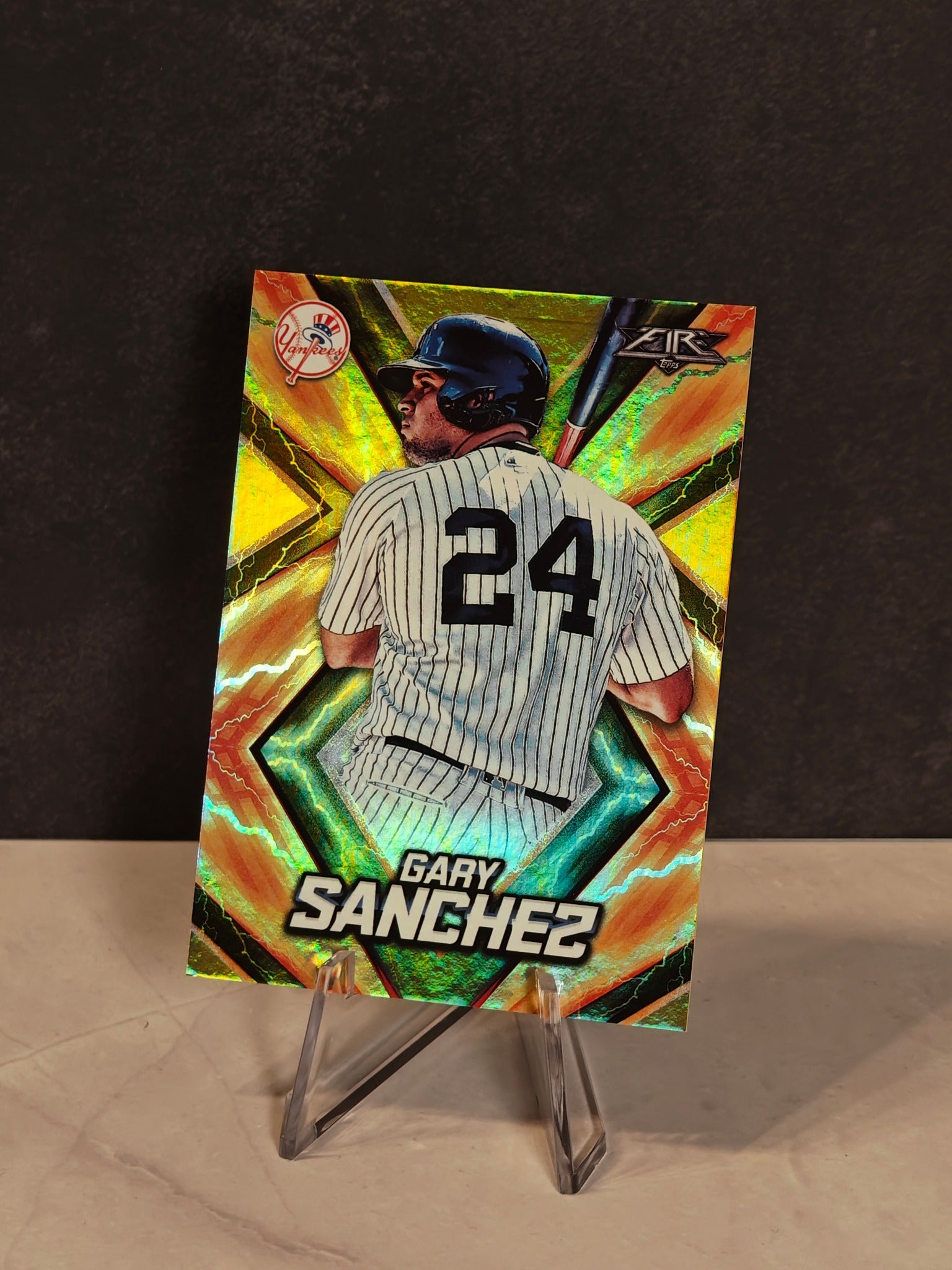 Gary Sánchez Orange /299 — 2017 Topps Fire