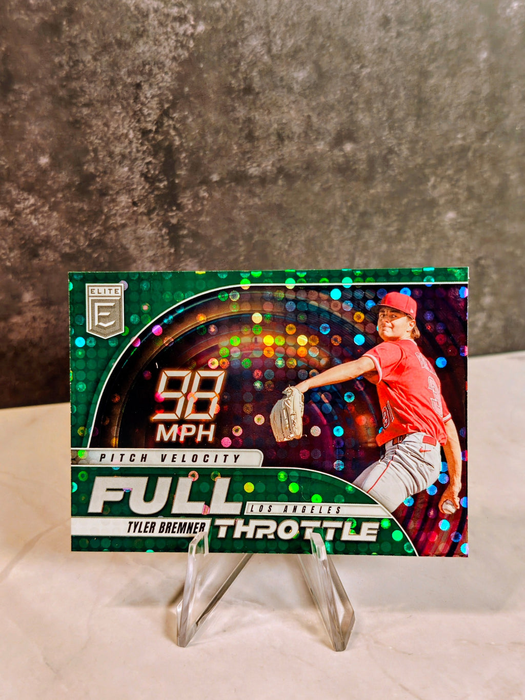 TYLER BREMNER 2026 Donruss Elite Full Throttle GREEN DISCO PARALLEL Los Angeles