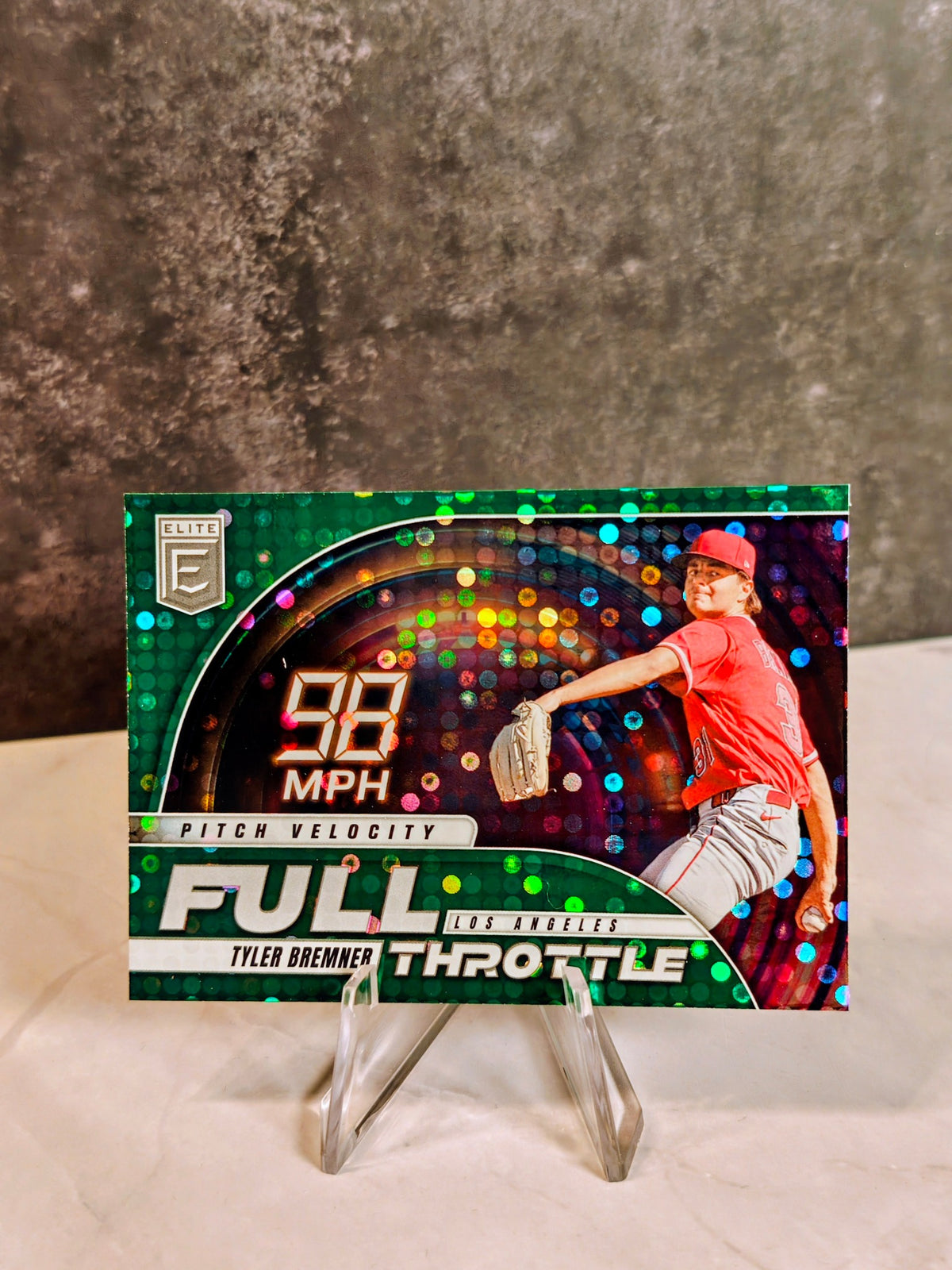TYLER BREMNER 2026 Donruss Elite Full Throttle GREEN DISCO PARALLEL Los Angeles
