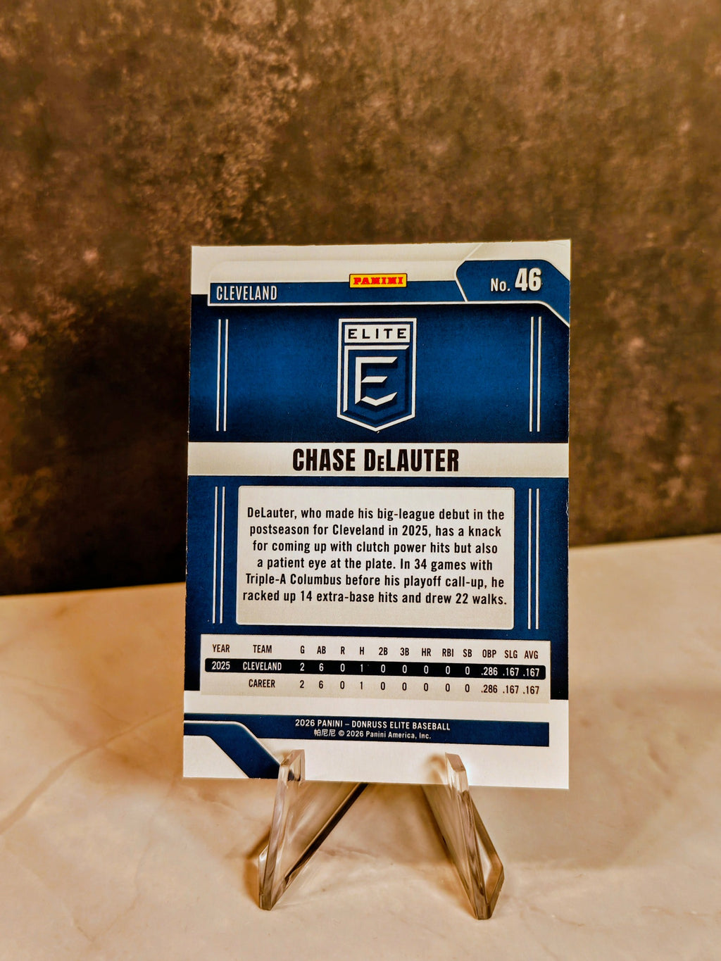 🔥 CHASE DeLAUTER 2026 Donruss Elite RC #46 GREEN DISCO PARALLEL RC