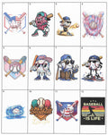 Baseball Drip Stickers