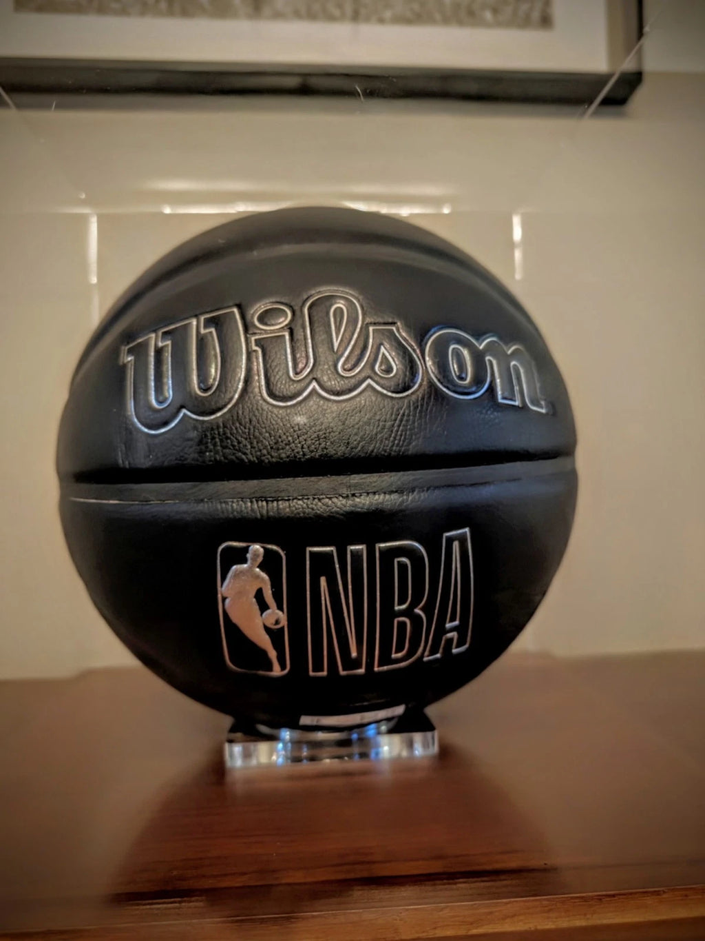 Kevin Garnett Boston Celtics Logo Basket Ball Auto (JSA)